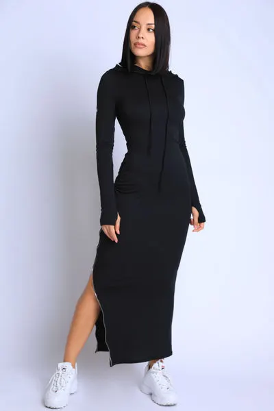 Terry Hooded Maxi Dress