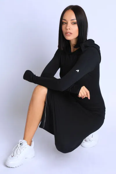 Terry Hooded Maxi Dress