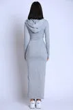 Terry Hooded Maxi Dress
