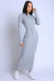 Terry Hooded Maxi Dress