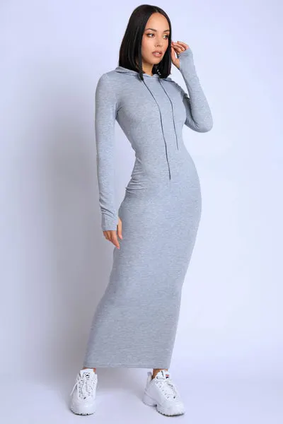 Terry Hooded Maxi Dress
