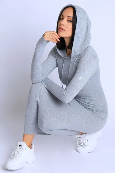 Terry Hooded Maxi Dress