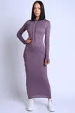 Terry Hooded Maxi Dress