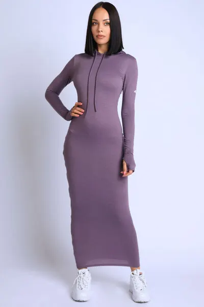 Terry Hooded Maxi Dress