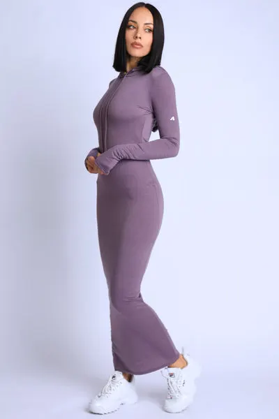 Terry Hooded Maxi Dress