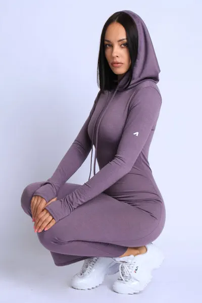 Terry Hooded Maxi Dress