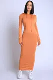 Terry Hooded Maxi Dress
