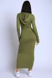 Terry Hooded Maxi Dress