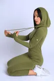 Terry Hooded Maxi Dress
