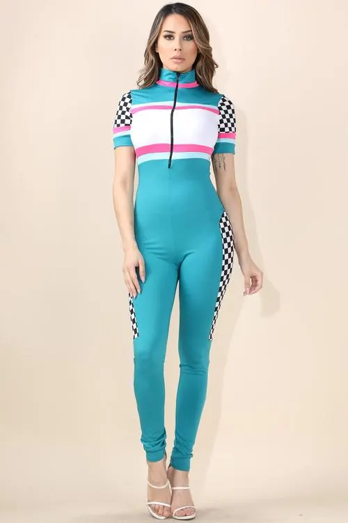 Speed Racer Teal Jumpsuit
