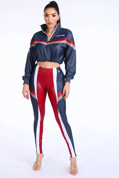 lizzy Navy Windbreaker Set