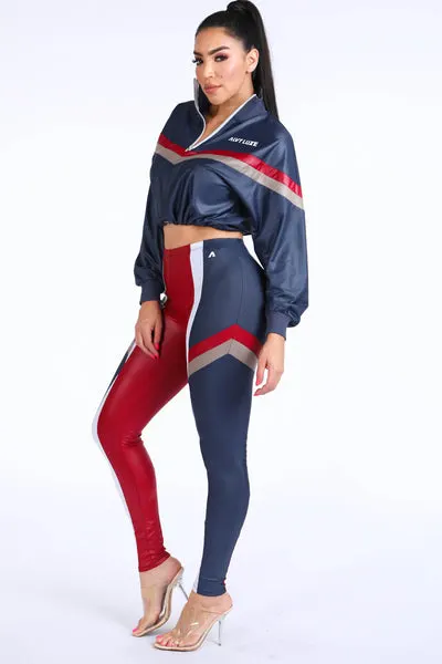 lizzy Navy Windbreaker Set - Alvy Luxe