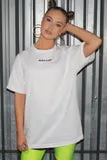 Boyfriend Logo oversize T-shirt White - Alvy Luxe